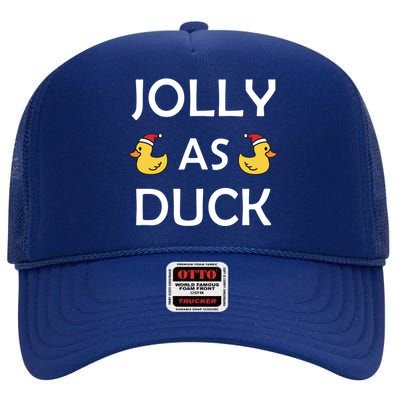 Jolly As Duck High Crown Mesh Back Trucker Hat