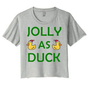 Jolly As Duck Women's Crop Top Tee