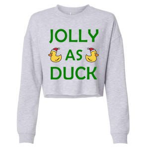 Jolly As Duck Cropped Pullover Crew