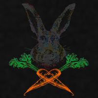 Jolly Roger Easter Bunny Crossbone Carrots Rabbit Ladies PosiCharge Tri-Blend Wicking Tank