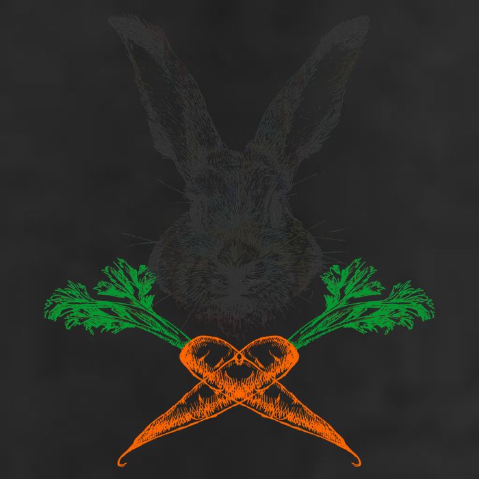 Jolly Roger Easter Bunny Crossbone Carrots Rabbit 7 Panel Mesh Trucker Snapback Hat