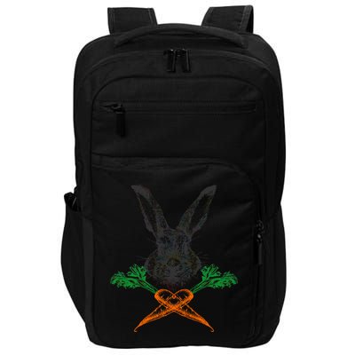 Jolly Roger Easter Bunny Crossbone Carrots Rabbit Impact Tech Backpack