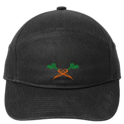 Jolly Roger Easter Bunny Crossbone Carrots Rabbit 7-Panel Snapback Hat