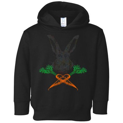 Jolly Roger Easter Bunny Crossbone Carrots Rabbit Toddler Hoodie