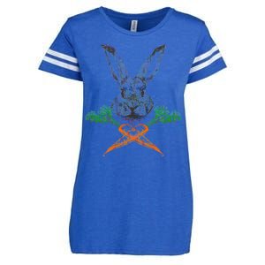 Jolly Roger Easter Bunny Crossbone Carrots Rabbit Enza Ladies Jersey Football T-Shirt