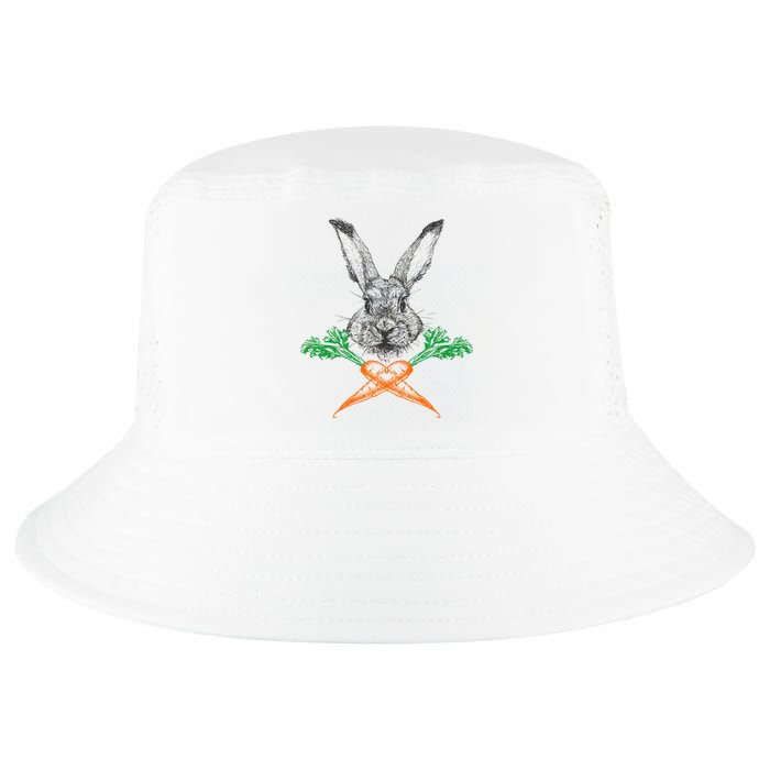 Jolly Roger Easter Bunny Crossbone Carrots Rabbit Cool Comfort Performance Bucket Hat