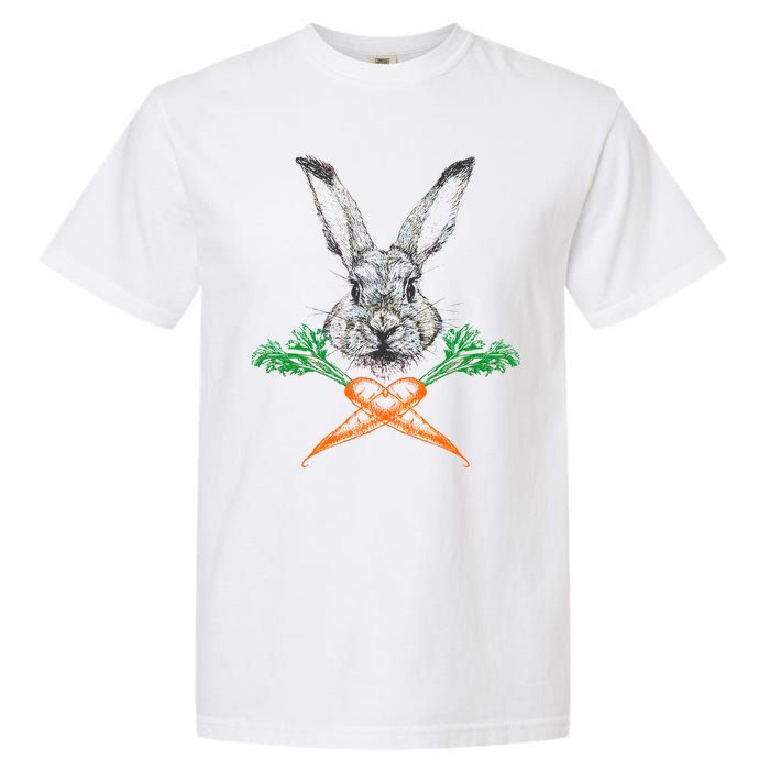 Jolly Roger Easter Bunny Crossbone Carrots Rabbit Garment-Dyed Heavyweight T-Shirt