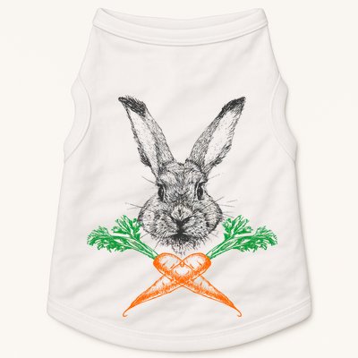 Jolly Roger Easter Bunny Crossbone Carrots Rabbit Doggie Tank