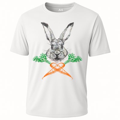 Jolly Roger Easter Bunny Crossbone Carrots Rabbit Performance Shirt