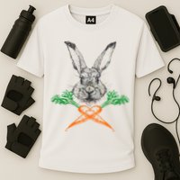 Jolly Roger Easter Bunny Crossbone Carrots Rabbit Performance Shirt