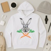 Jolly Roger Easter Bunny Crossbone Carrots Rabbit Hoodie