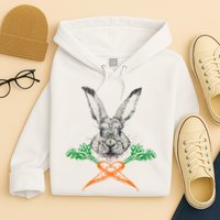 Jolly Roger Easter Bunny Crossbone Carrots Rabbit Hoodie