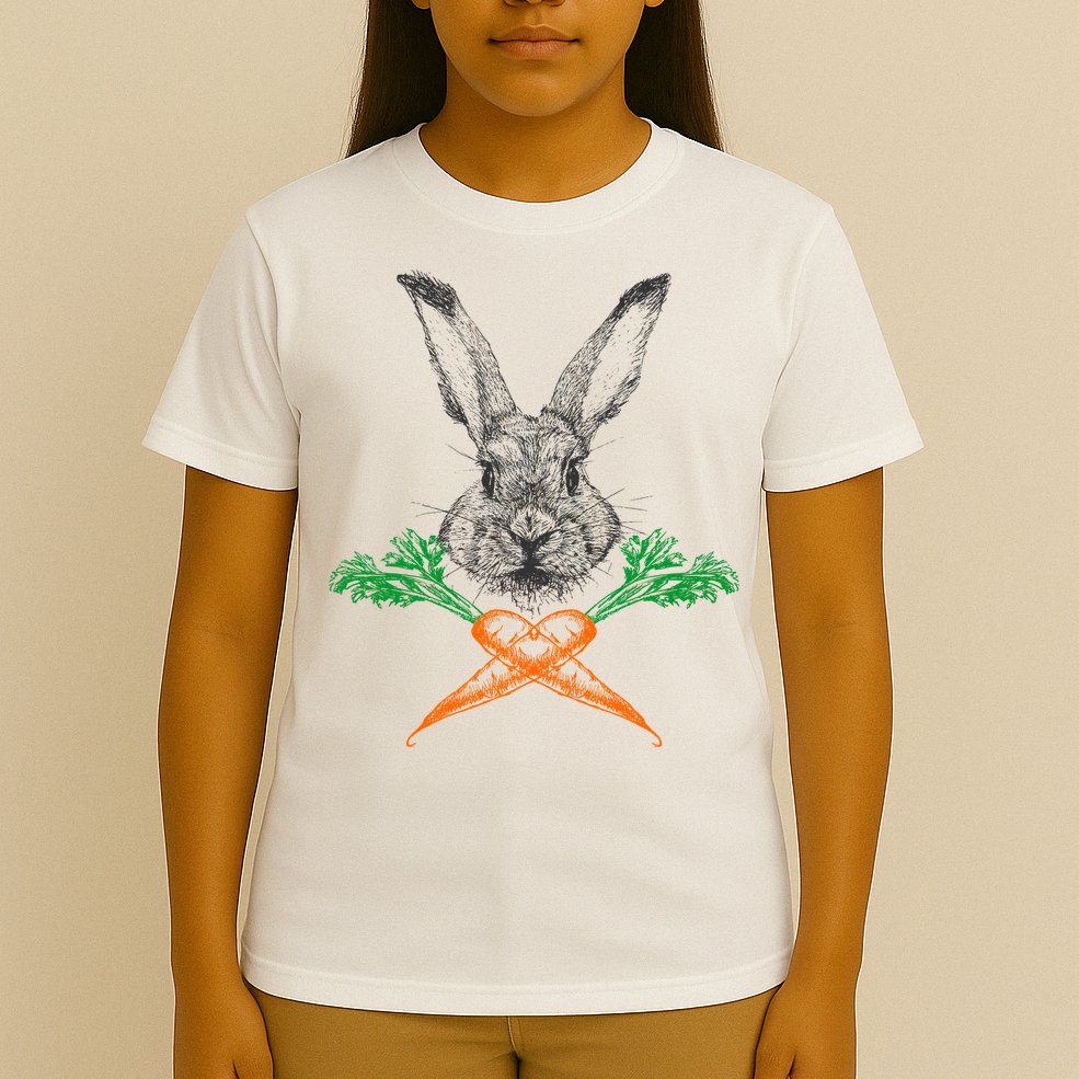 Jolly Roger Easter Bunny Crossbone Carrots Rabbit T-Shirt