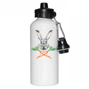 Jolly Roger Easter Bunny Crossbone Carrots Rabbit Aluminum Water Bottle