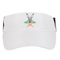 Jolly Roger Easter Bunny Crossbone Carrots Rabbit Adult Drive Performance Visor