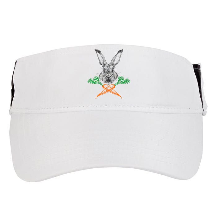 Jolly Roger Easter Bunny Crossbone Carrots Rabbit Adult Drive Performance Visor