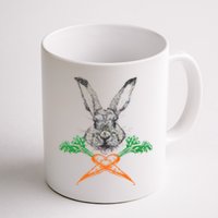 Jolly Roger Easter Bunny Crossbone Carrots Rabbit Mug