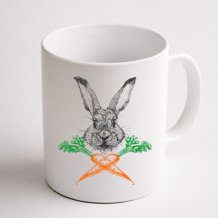 Jolly Roger Easter Bunny Crossbone Carrots Rabbit Mug