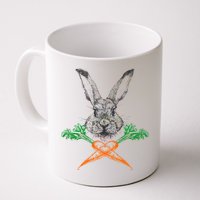 Jolly Roger Easter Bunny Crossbone Carrots Rabbit Mug