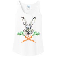 Jolly Roger Easter Bunny Crossbone Carrots Rabbit Ladies Essential Tank