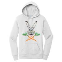 Jolly Roger Easter Bunny Crossbone Carrots Rabbit Women's Pullover Hoodie