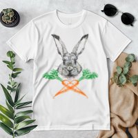 Jolly Roger Easter Bunny Crossbone Carrots Rabbit Premium T-Shirt