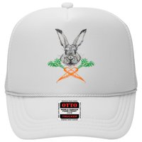Jolly Roger Easter Bunny Crossbone Carrots Rabbit Trucker Hat