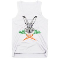 Jolly Roger Easter Bunny Crossbone Carrots Rabbit Tank Top