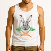 Jolly Roger Easter Bunny Crossbone Carrots Rabbit Tank Top