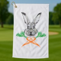Jolly Roger Easter Bunny Crossbone Carrots Rabbit Golf Towel