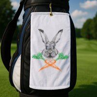 Jolly Roger Easter Bunny Crossbone Carrots Rabbit Golf Towel