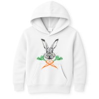 Jolly Roger Easter Bunny Crossbone Carrots Rabbit Kids Hoodie
