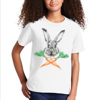 Jolly Roger Easter Bunny Crossbone Carrots Rabbit Kids T-Shirt
