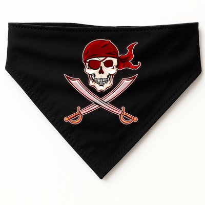 Jolly Roger Pirate Skull Flag Logo USA-Made Doggie Bandana