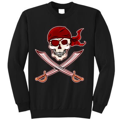 Jolly Roger Pirate Skull Flag Logo Sweatshirt