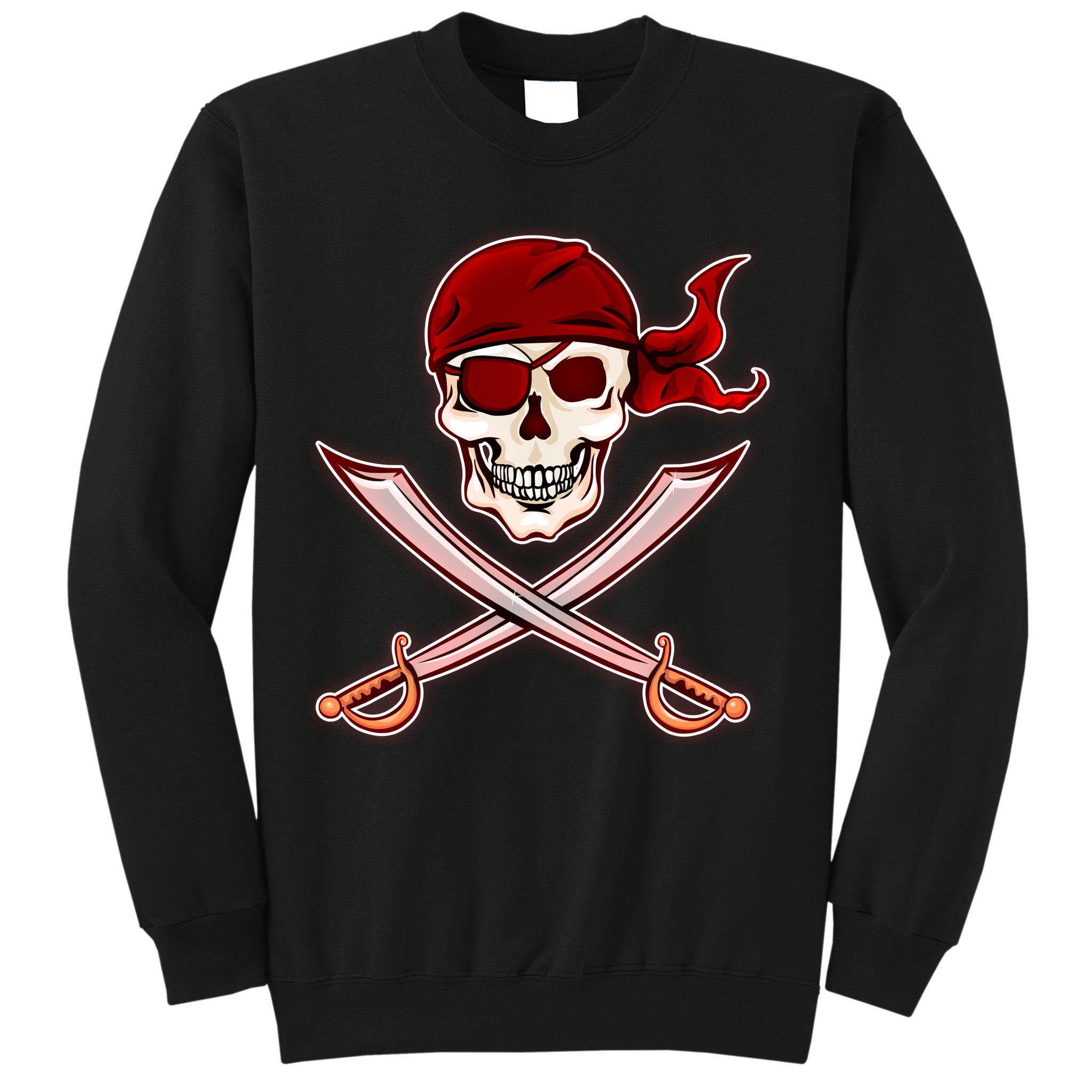 Jolly Roger Pirate Skull Flag Logo Sweatshirt