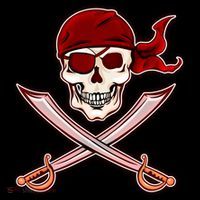 Jolly Roger Pirate Skull Flag Logo Impact Tech Backpack