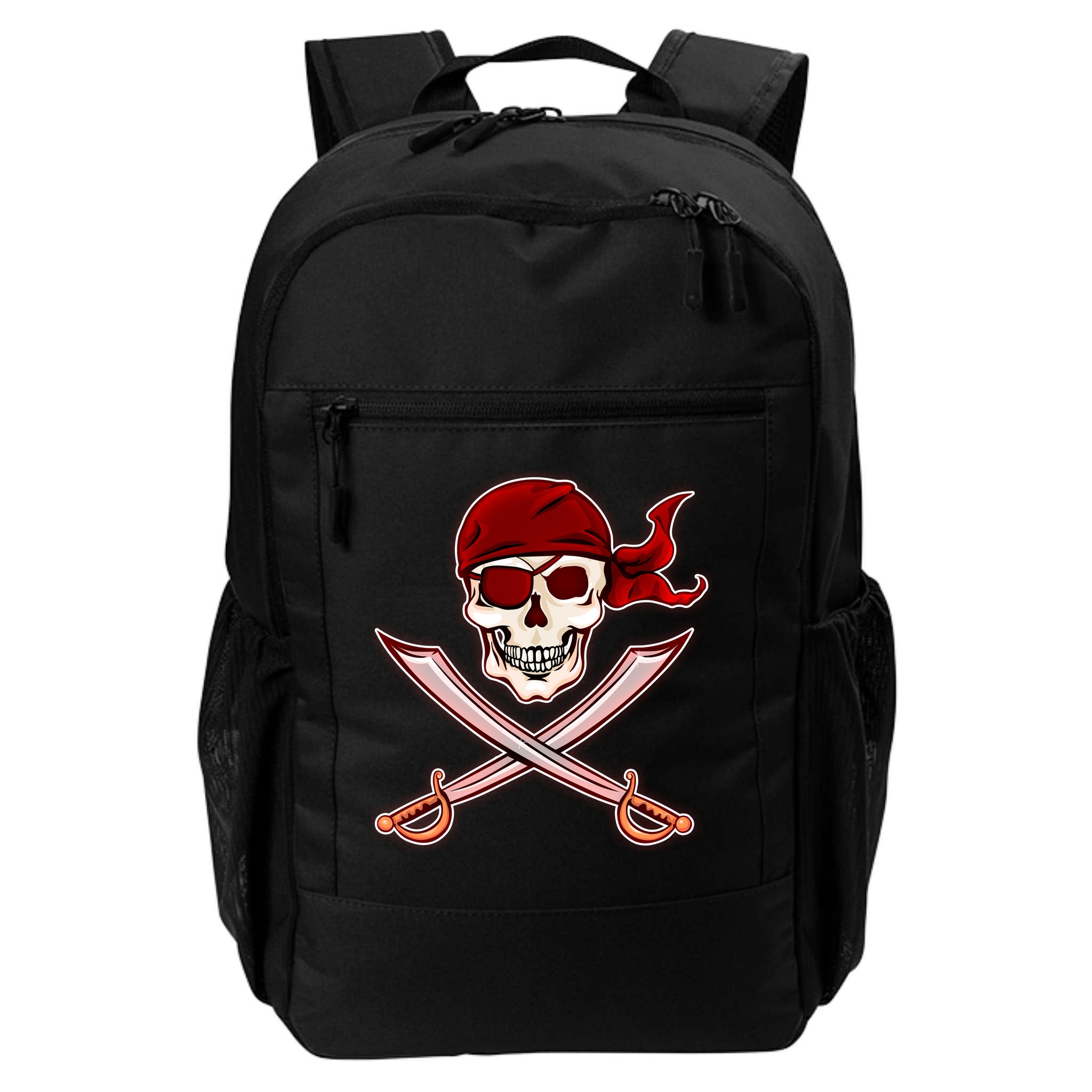 Jolly Roger Pirate Skull Flag Logo Backpack