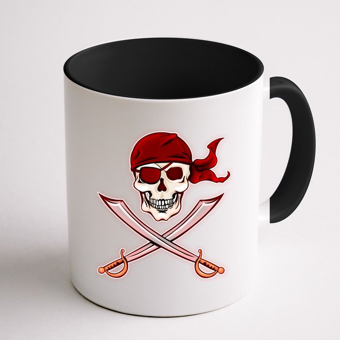 Jolly Roger Pirate Skull Flag Logo Coffee Mug