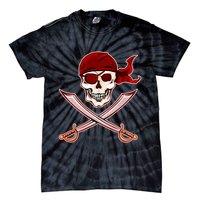Jolly Roger Pirate Skull Flag Logo Tie-Dye T-Shirt