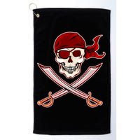 Jolly Roger Pirate Skull Flag Logo Golf Towel