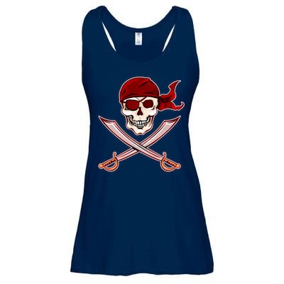 Jolly Roger Pirate Skull Flag Logo Ladies Essential Flowy Tank