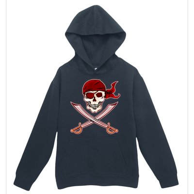 Jolly Roger Pirate Skull Flag Logo Urban Pullover Hoodie