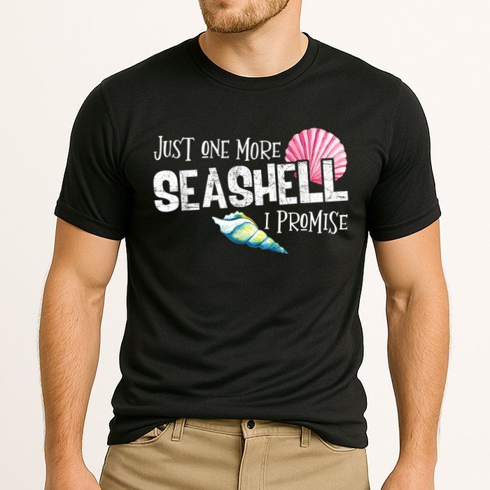 Just One More Seashell I Promise Beach Conch Collector Performance Shirt
