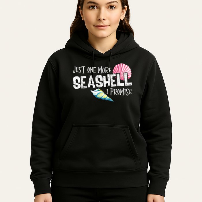 Just One More Seashell I Promise Beach Conch Collector Hoodie