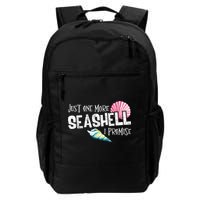 Just One More Seashell I Promise Beach Conch Collector Backpack