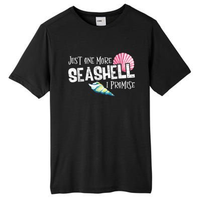 Just One More Seashell I Promise Beach Conch Collector Tall Fusion ChromaSoft Performance T-Shirt