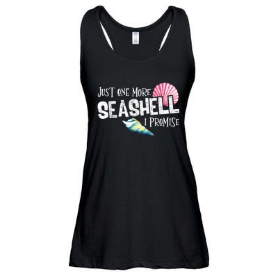 Just One More Seashell I Promise Beach Conch Collector Ladies Essential Flowy Tank