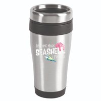Just One More Seashell I Promise Beach Conch Collector 16oz Travel Tumbler