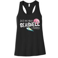 Just One More Seashell I Promise Beach Conch Collector Women's Racerback Tank